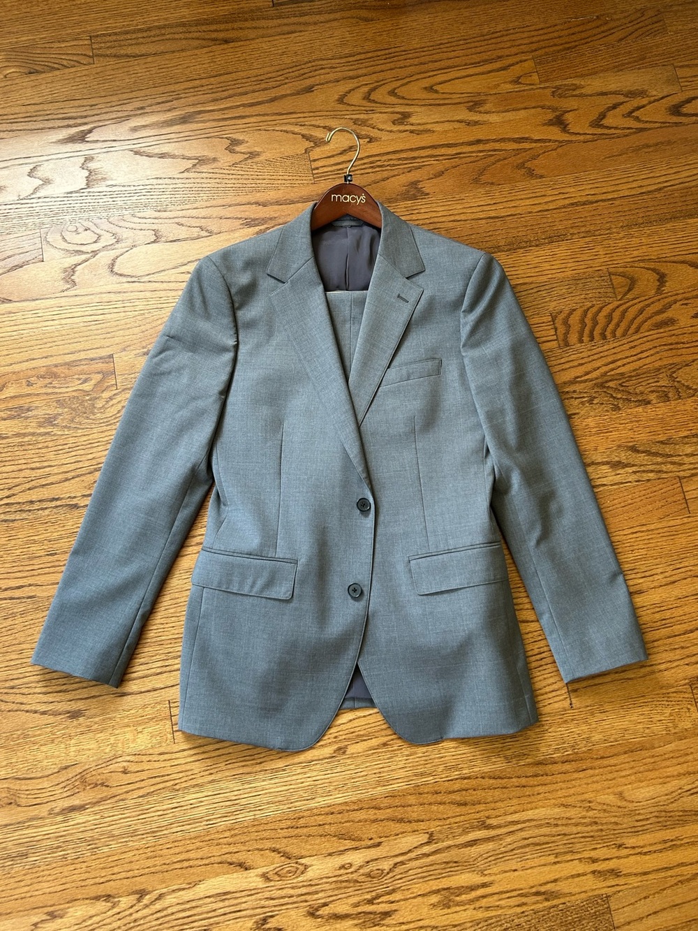 Bonobos Light Gray Two-Button Men's Suit 40R Pants 31/30